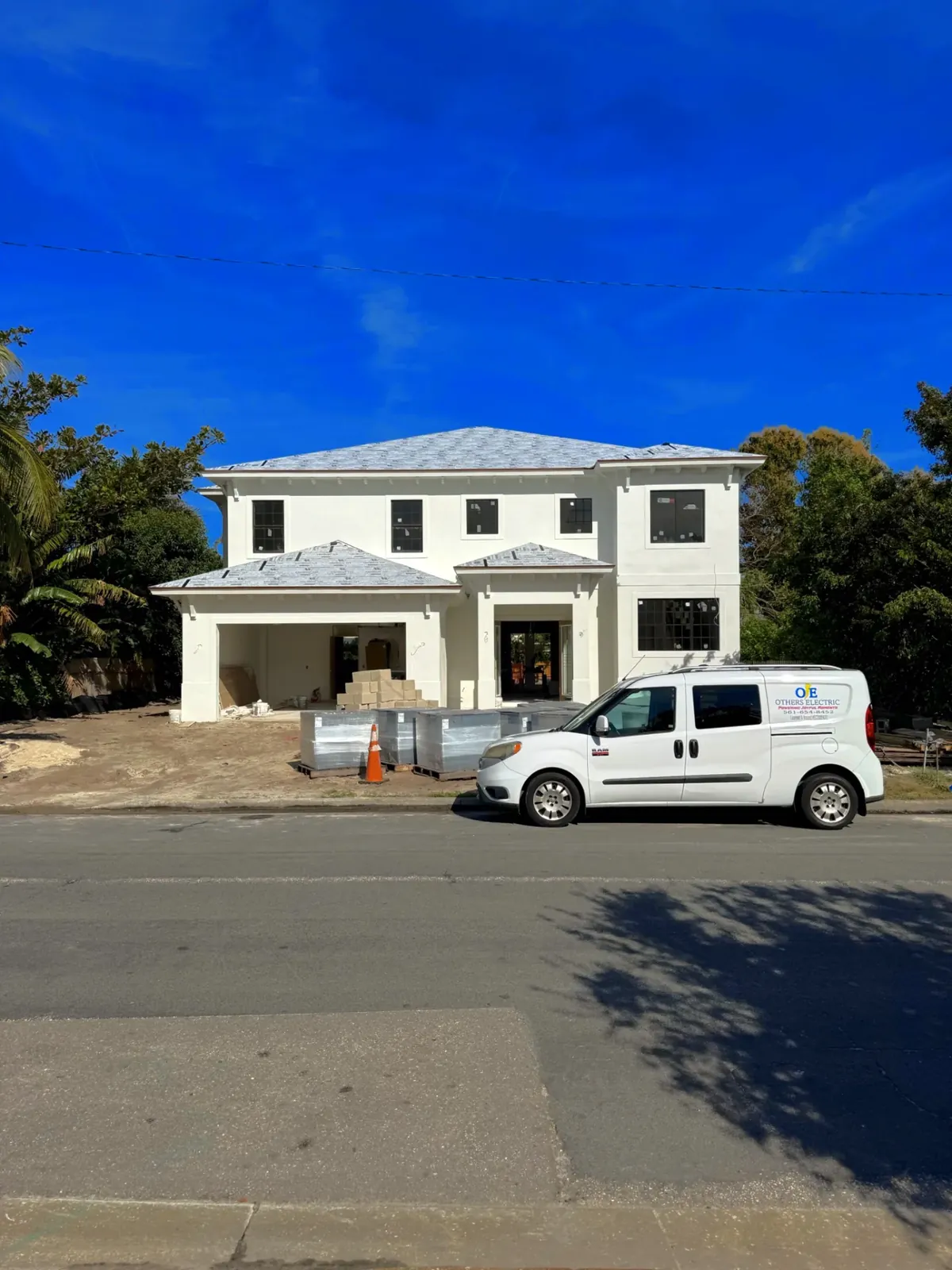 Rough-in electrical on a new construction home