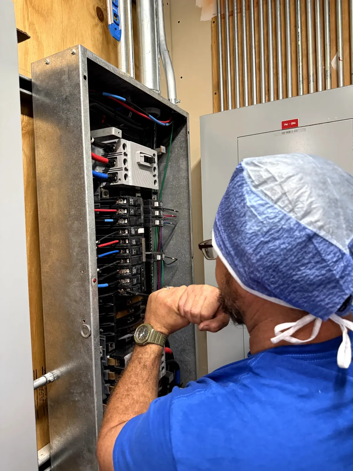 New commercial panel installation, clean, code-compliant work