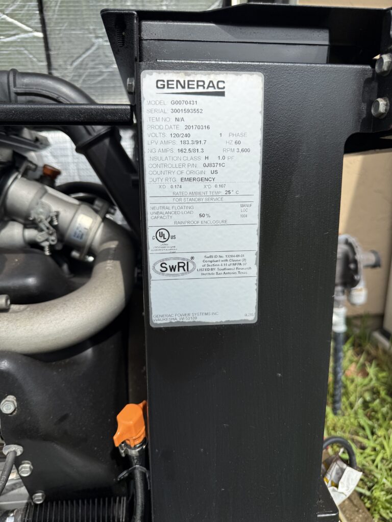 generator maintenance services